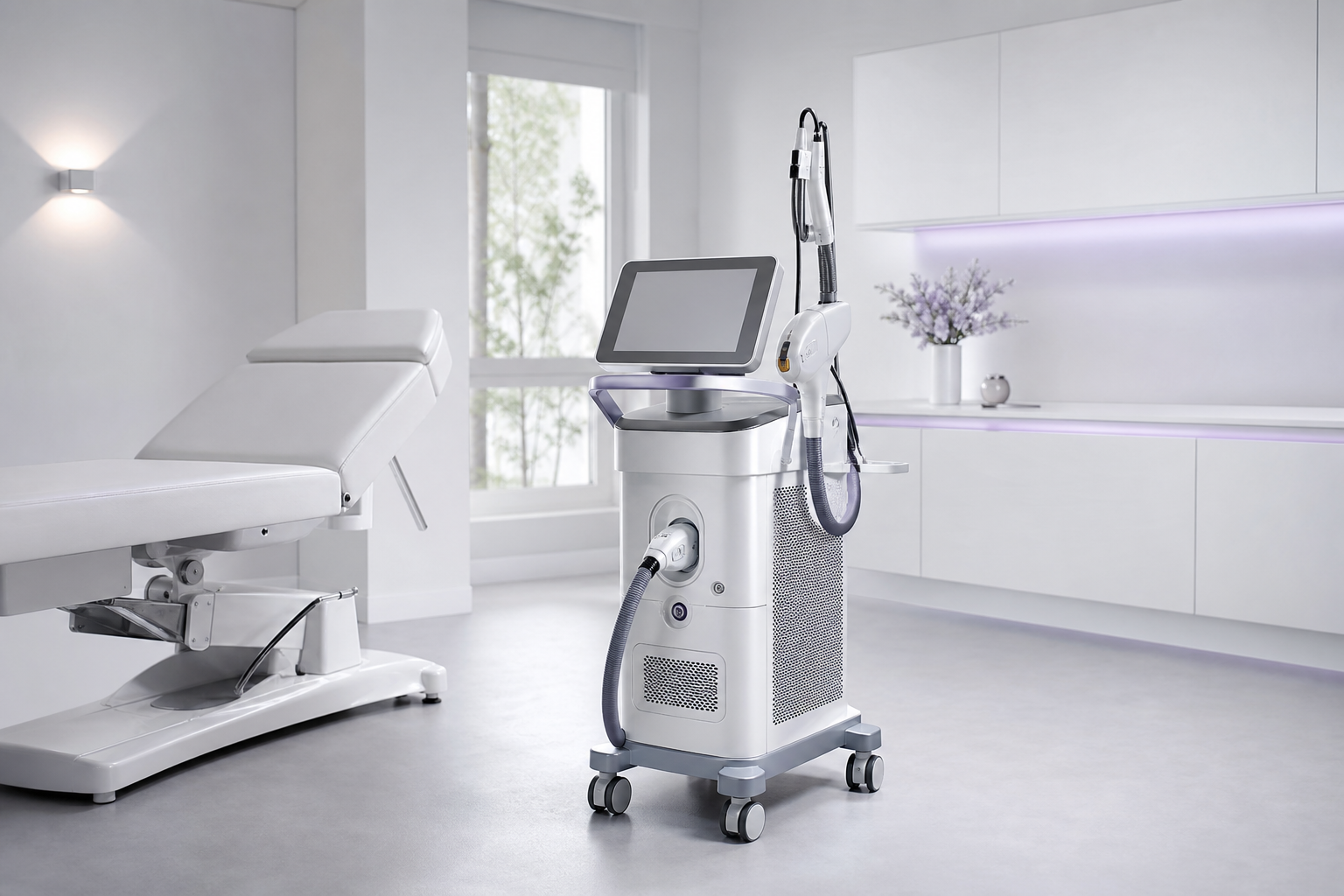 Plateforme médicale de lumière pulsée et laser